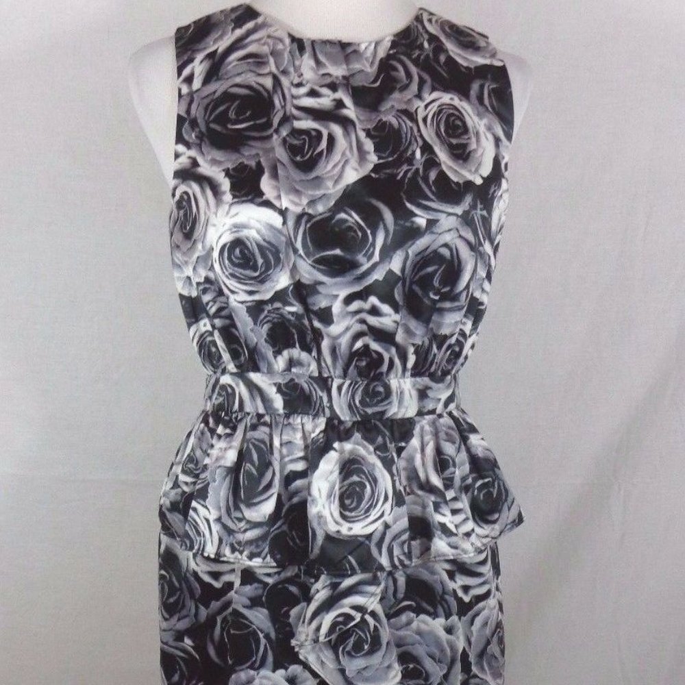 KATE YOUNG For TARGET Dress 4 Black White Satin
